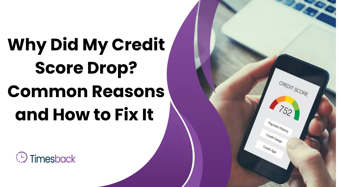 credit score drop